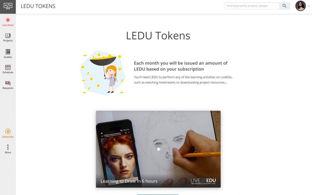 LEDU Token Landing Page