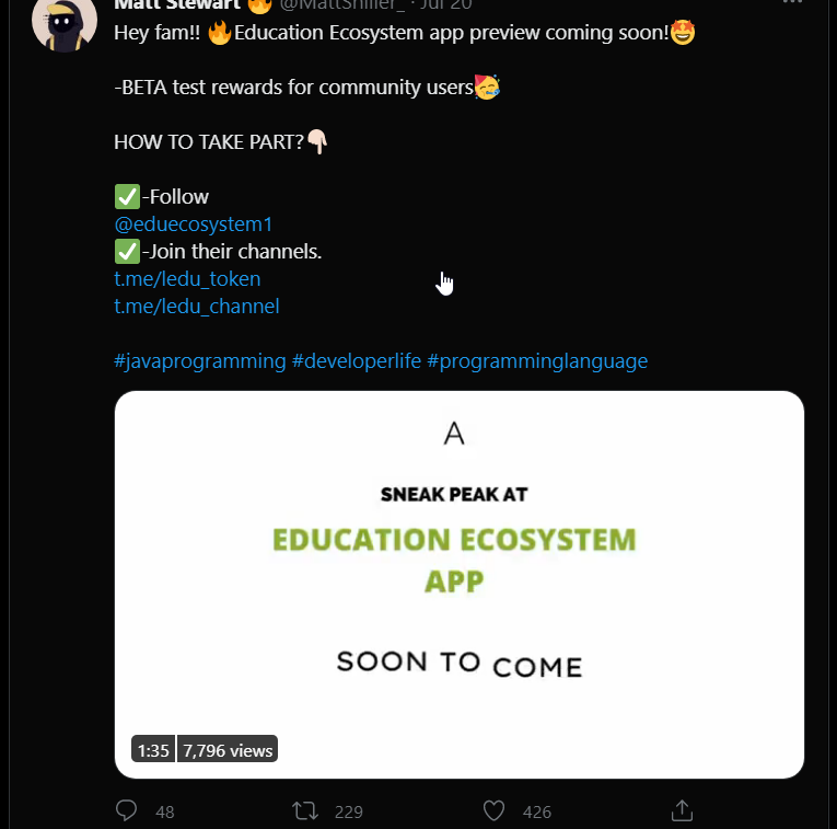 Trending on Twitter: Education Ecosystem App Sneak Peek