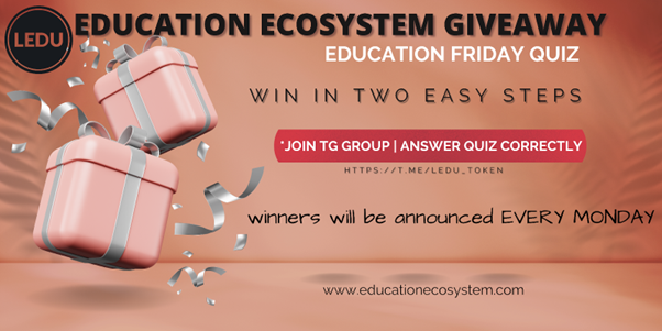 Education Ecosystem Friday Quiz